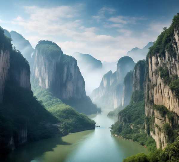 三峡古韵，壮美山河画卷