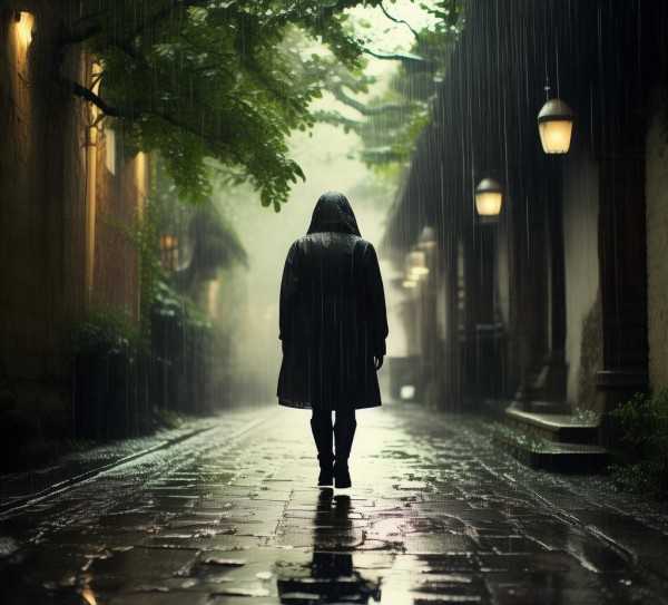 雨巷诗意漫步，唤醒雨中浪漫句子